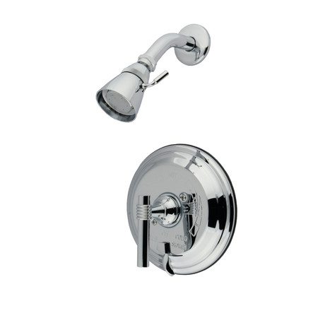 KINGSTON BRASS Shower Faucet, Polished Chrome, Wall Mount KB26310MLSO